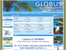 Tablet Screenshot of caglobus.cz